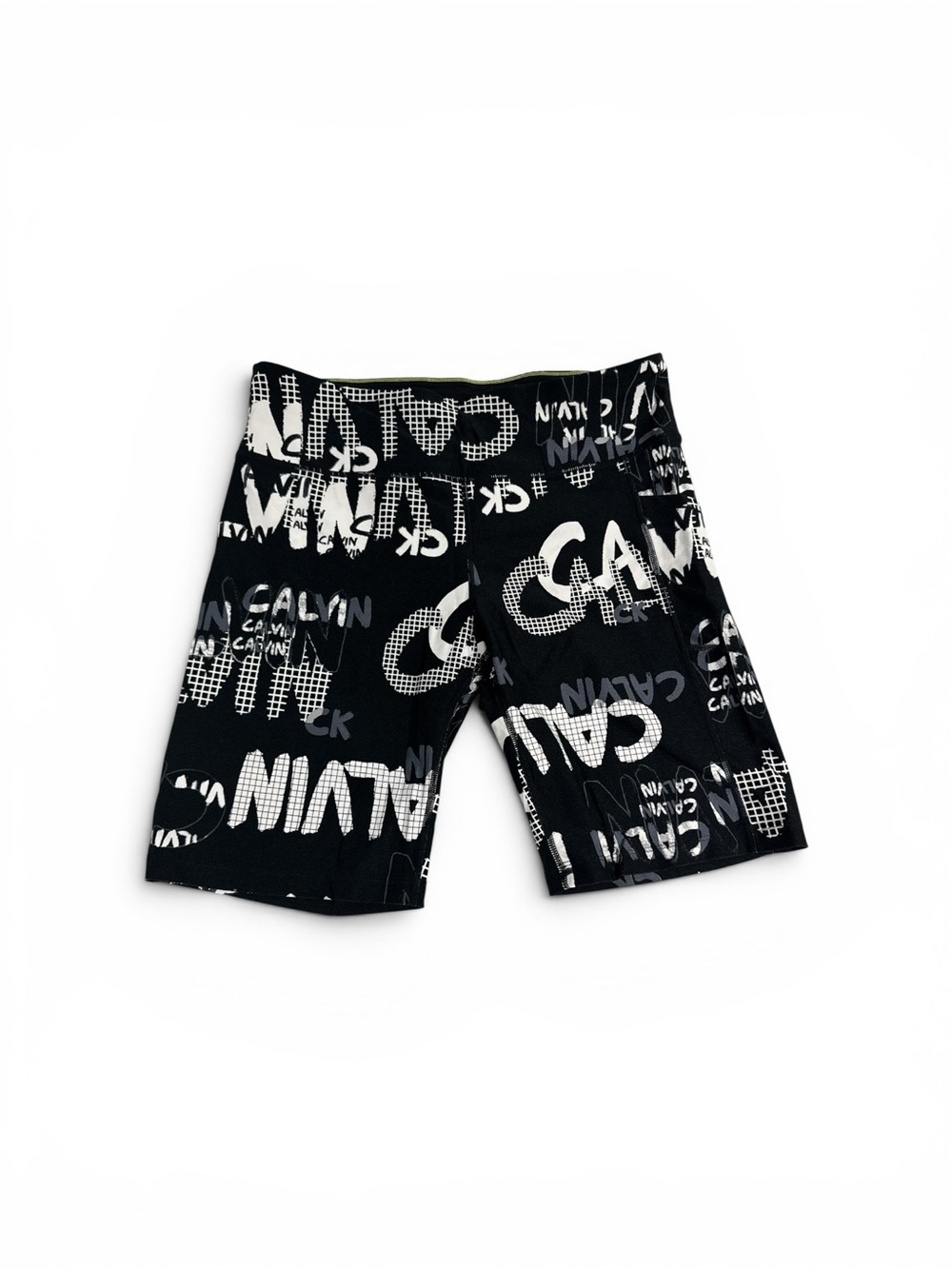 Calvin Klein Black & White Logo Athletic Shorts